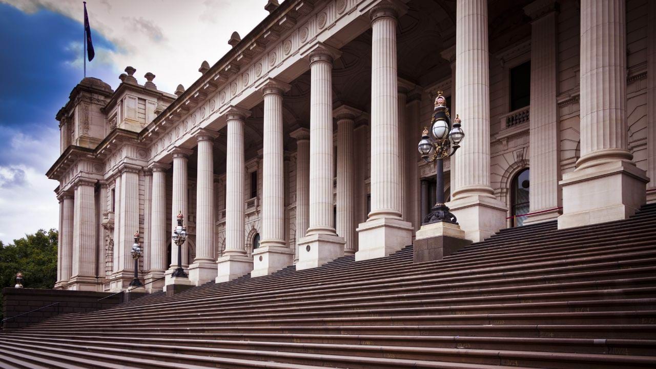 Steps of Victorian Parliament House Steps of Victorian Parliament House