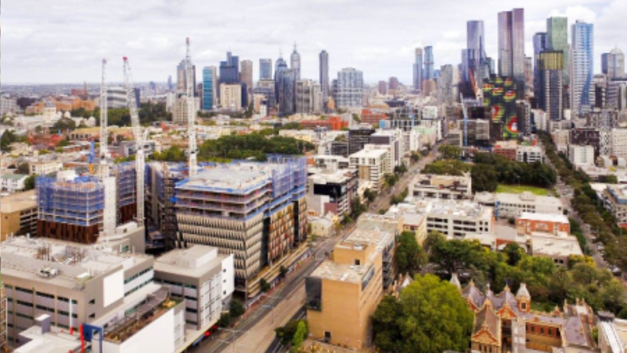 Construction site in Melbourne